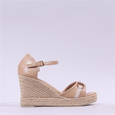 Una Healy Ghostbuster Espadrille Wedge - Camel White